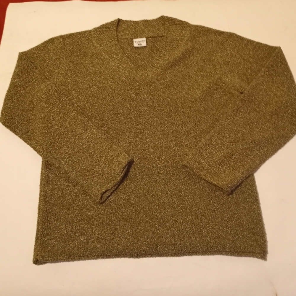 Columbia Nubby Womens Brown  Neck Long Sleeve - Picture 6 of 8